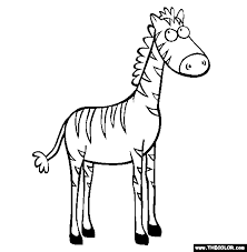 The animals meet the tractor driver. Zebra Coloring Page Free Zebra Online Coloring Zebra Coloring Pages Horse Coloring Pages Animal Coloring Pages