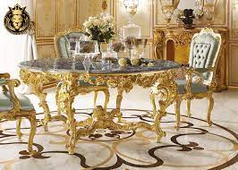 In this inspiration & ideas installation, we share 20 luxury dining tables for the modern living room, where several shapes, materials and sizes are explored. Gold Leaf Gilding Luxury Dining Table Royalzig