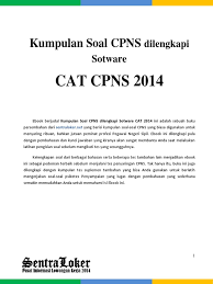 Sebaiknya luruskan niat ikut tes cpns 2014 tahun ini yang bukan sekedar cari. Cat Cpns 2014