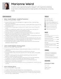 Graphic designer resume summary example. Graphic Designer Resume Example Writing Tips For 2021