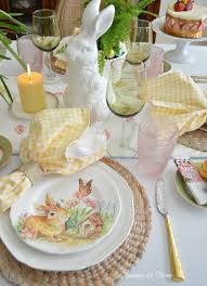 Sunny Fresh Easter Tablescape Easter Table Settings Easter Table Decorations Easter Brunch Table