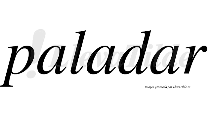 Lleva tilde paladar? | LlevaTilde.es