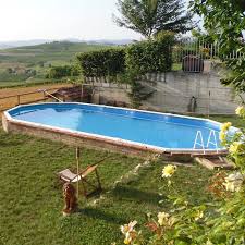 Haiti Piscina Fuoriterra Gre Bianca 1000 X 550 X H 132 Cm