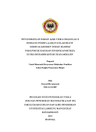 We did not find results for: Doc Proposal Skripsi Pengembangan Bahan Ajar Berbasis Pembelajaran Kolaboratif Disertai Asesmen Teman Sejawat Pada Pokok Bahasan Dinamika Partikel Hayatul Mu Awwanah Academia Edu