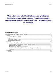 Zusammenfassung wie bei jedem anderen programm ist ein. Zusammenfassung Zum Umgang Mit Dem Ti 82 83