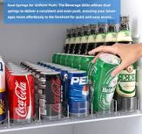 Beverage Spring Pusher Glide for Fridge Automatic Drink Propeller Bottle  Rack Cans Organizer Refrigerator Drink Dispenser Shelf - AliExpress