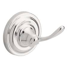 Delta Greenwich Double Towel Hook In Chrome 138275 Bath Accessories Set Polished Chrome Towel Hooks