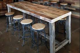 If you want to mount your tv above or below eye level, the view from your couch to the top or bottom of your screen should be less than 35° to avoid neck strain. Reclaimed Wood Community Bar Restaurant High Top Table In Natural Kase Custom