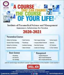 Admission Open For Session 2020 2021 Medical Technician Paramedical Courses Hospital Administration