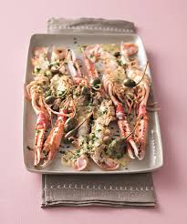 Langoustines Grillees Au Beurre De Capres Et D Herbes Recette Recettes De Cuisine Langoustines Recettes D Amuse Gueules