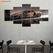 Lamborghini boyama kitabı ücretsiz bir çevrimiçi boyama ve çocuk oyunu bu oyunda size oyunun sonunda büyük bir puan elde etmek için olabildiğince hızlı renkli olması gereken altı farklı resim. Tuval Sanat 5 Hd Resimler 2020 Lamborghini Aventador Svj Roadster Tuval Boyama Oturma Oda Duvar Dekorasyonu Painting Calligraphy Aliexpress