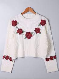 The right cable knit sweater can transform anyone into a bona fide 'sweater guy'. 31 Off 2021 Embroidery Cable Knit Sweater In White Zaful