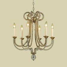 Candice Olson 6772 6h Candice Olson 6 Light Chandelier Soft Gold Lighting Universe