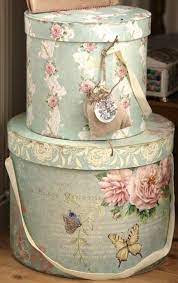 Visual Stories Vintage Hat Boxes Shabby Vintage Shabby Chic Decor