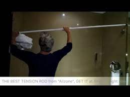 Allzone Tension Rod Shower Rod Curtain Rod Room Divider Curtain Rod Youtube