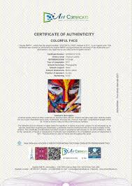 Artwork certificate of authenticity art template. Artcertificate Certificates Of Authenticity Coa Blockchain For Artists