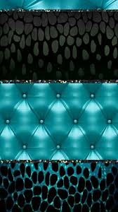 Black And Teal Phone Wallpaper Teal Black Bling Glitter Quiltedleather Madebyniki Bling Wallpaper Cellphone Wallpaper Phone Wallpaper