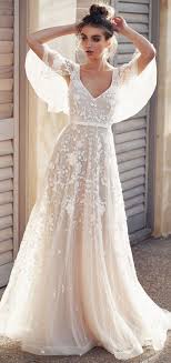Bridal Selecting A Place For Your Wedding Ceremony Is Just As Crucial As Selecting The Wedding Reception Venue Half Sleeve Wedding Dress Wedding Gowns With Sleeves V Neck Wedding Dress