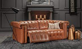 Churchill Chesterfield Chestnut Leather Power Reclining Sofa Churchill Chesterfield Chestnut Leather Power Reclining Sofa Sofa Chesterfield Churchill