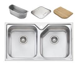 Sinks that are 30 inches wide must sit in a base cabinet of at least 33 inches. New Oliveri Np663 Nu Petite Double Bowl Topmount Sink 9324974004859 Ebay