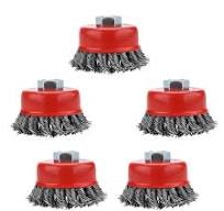 NORJIN Lot de 5 brosses métalliques torsadées pour meuleuse d'angle avec  tige filetée de 0,1 cm en acier carbone de 0,1 cm : Amazon.ca: Commerce, ...