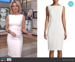Megyn S White Sleeveless Sheath Dress On Megyn Kelly Today Dresses Sleeveless Sheath Dress Sheath Dress