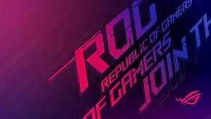 Rog zephyrus duo 15 artist collaboration. Hd Wallpaper Purple And Blue Light Illustration Asus Rog 4k Wallpaper Flare