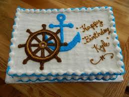 Nautical Sheet Cake Buscar Con Google Nautical Baby Shower Cake Baby Shower Cakes For Boys Baby Shower Cake Decorations