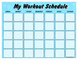 Print A Workout Calendar