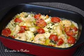 Ma Cuisine Au Fil De Mes Idees Scampis A L Ail Feta Et Tomates Cerise Au Four Recette Scampis Recettes De Cuisine Cuisine