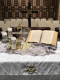 Christ The King Alter Fumc Dexter Mo Communion Table Church Altar Decorations Communion Table Decorations