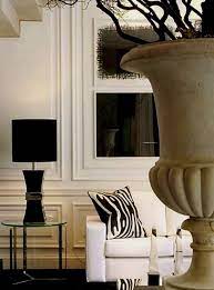 Black and white memories lampshade. Change Your Living Room Decor On A Limited Budget In Six Steps My House My Garden Art Deco Interior Living Room Living Room Decor Living Room Interior