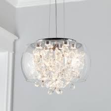 Modern Crystal Flowers Led Pendant In 2021 Crystal Pendant Lighting Unique Pendant Lights Pendant Chandelier