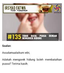 Jika saya tidak korek, gatalnya akan merayap ke tekak. Bella Hadidn T On Twitter Korek Hidung Tak Batal Puasa Ya Ini Ada Penjelasan Https T Co Uxrezpxpul
