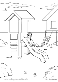 Do this for each color you. Coloring Page Playground Children Play Free Coloring Pages