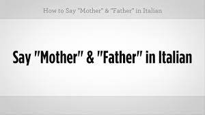 The accent on the a is very important, because without it, you would be referring to the pope. How To Say Mother Father Italian Lessons Youtube