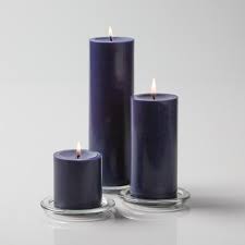Explore our curated range of candles & holders at twobeeps. Navy Blue Church Pillar Candle Quick Candles Uk