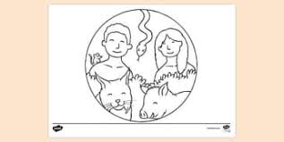 The second coloring page shows all the animals together in a forest habitat. Free Creation Colouring Sheet Colouring Sheets