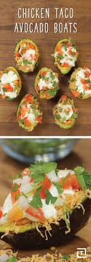 Avacado Instead Of Tortilla But Ground Turkey Instead Of Chicken And Greek Yogurt Instead Of Sour Cream Recipes Quick Easy Meals Avocado Recipes
