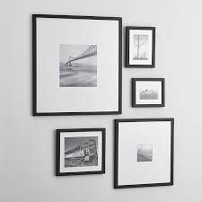 Black And White Framed Wall Art Set Free Shipping Shop 5 Piece Matte Black Picture Frame Set Classic Black Wood And White Mat Picture Fr Black Picture Frames Picture Frame Wall Frames On Wall
