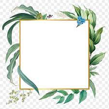 Empty Frame With Green Leaves Design Element Premium Image By Rawpixel Com Adj Flower Illustration Design Element Leaf Design