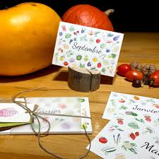 Calendrier Intemporel Calendrier Fruits Et Legumes De Saison 2020 Illustre A L Aquarelle Un Grand Marche