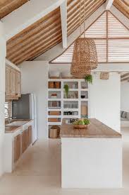 The midcentury modern inspired kitchen. Kokkoloba Villas Development Bali Interiors Bali Interiors House Interior Home