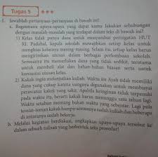 Kunci jawaban soal latihan buku bahasa indonesia kelas x kurikulum 2013. Tugas 5 Bahasa Indonesia Kelas 11 Halaman 35 Brainly Co Id