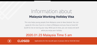 Malaysia visa is required for citizens of 35 countries 2020 01 23 Malaysia Working Holiday Visa Open Date Released Whvstore