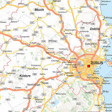 Ireland has four regions, known as provinces: Digital Roadmap Ireland 1366 The World Of Maps Com