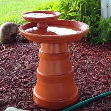 Terra Cotta Pot Birdbaths Terra Cotta Pot Crafts Bird Bath Terracotta Pots