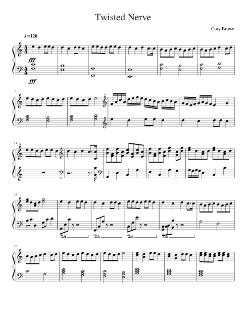 Twisted Nerve Sheet Music for Piano (Solo) | MuseScore.com