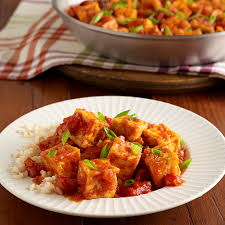 Since it's available in different textures — silken, soft, firm, and extra firm — it's also versatile in preparation techniques. Easy Fried Tofu With Spicy Tomato Sauce Ready Set Eat