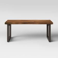 This coffee table rests on thick silver metal legs. Thorald Wood Top Coffee Table With Metal Legs Brown Project 62 Target